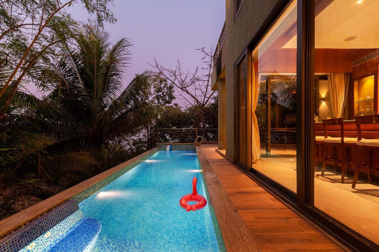 The Blue Horizon By Stayvista - Featuring A Beach-View Villa With A Swimming Pool, Indoor Games, And A Relaxing Balcony Alībāg Exteriér fotografie
